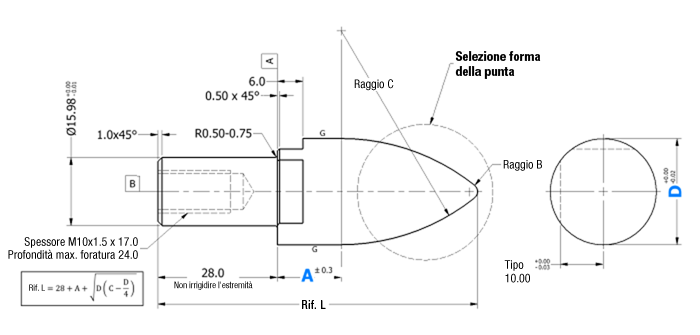 [NAAMS] Locating Pin APS Large Head:Immagine relativa